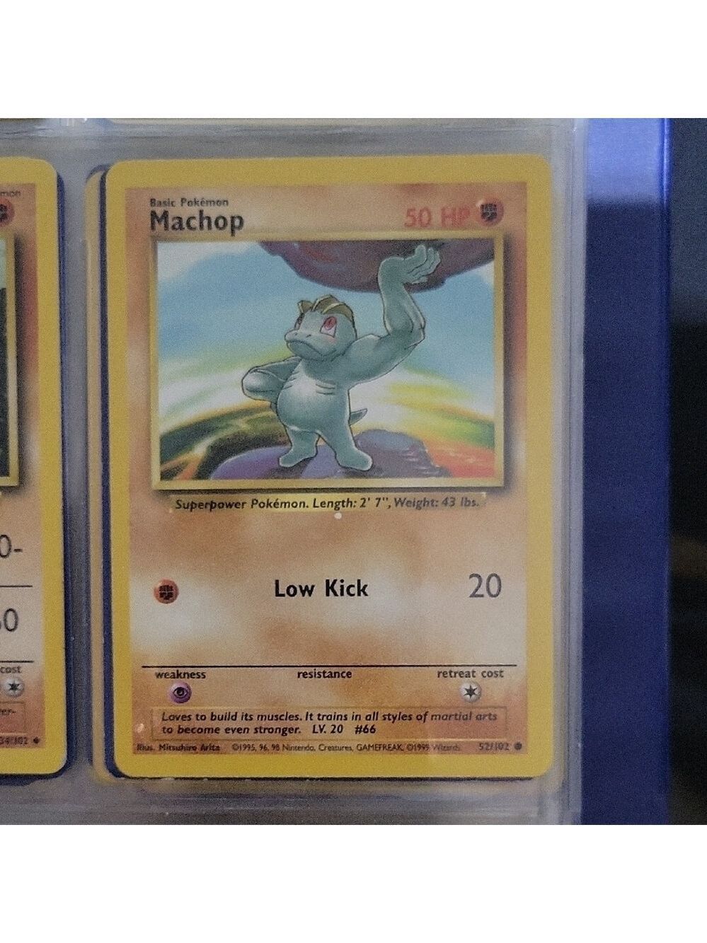 Pokemon Machop Trading Card